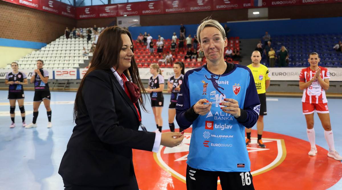 Katrin Lunde igračica utakmice Crvene zvezde