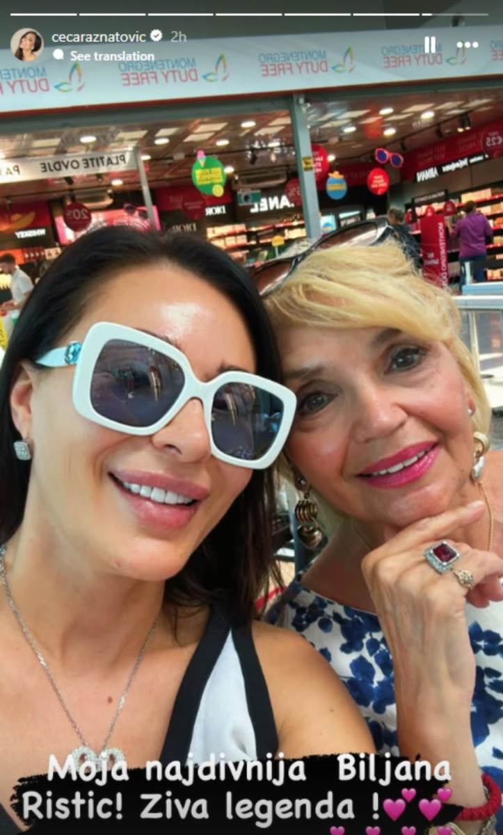 Svetlana Ceca Ražnatović i Biljana Ristić