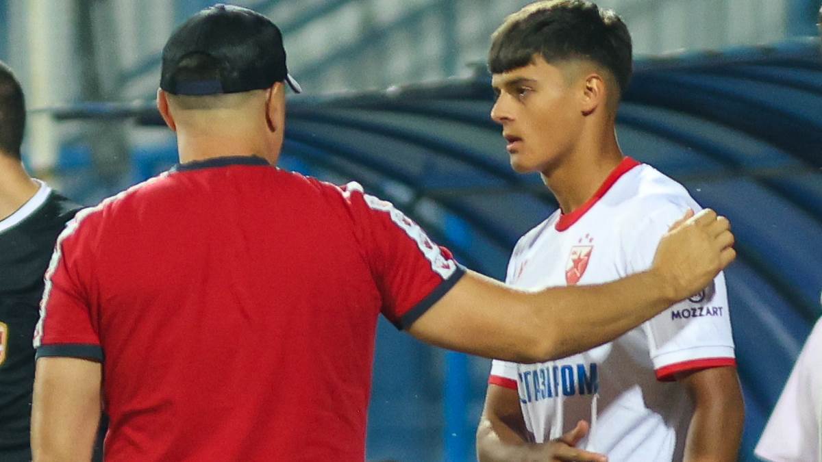 Vladan Milojević uvodi Luku Zarića u igru