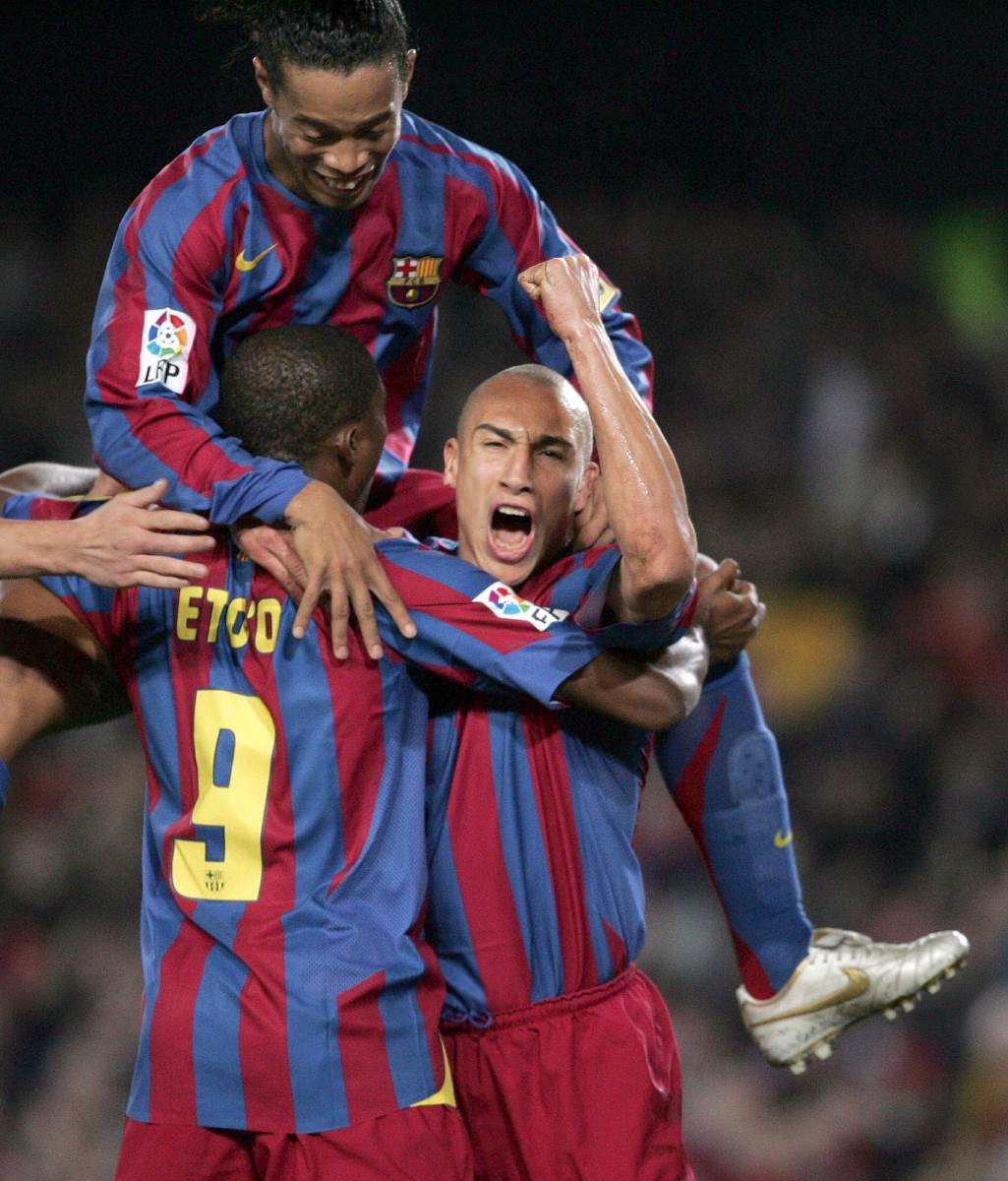 Henrik Larson sa Ronaldinjom i Samjuelom Etoom