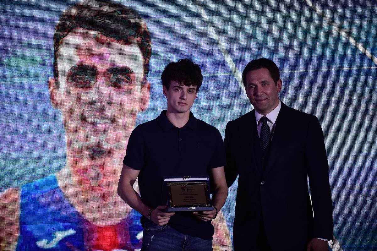 Aleksa Tomić na dodeli nagrade ASS