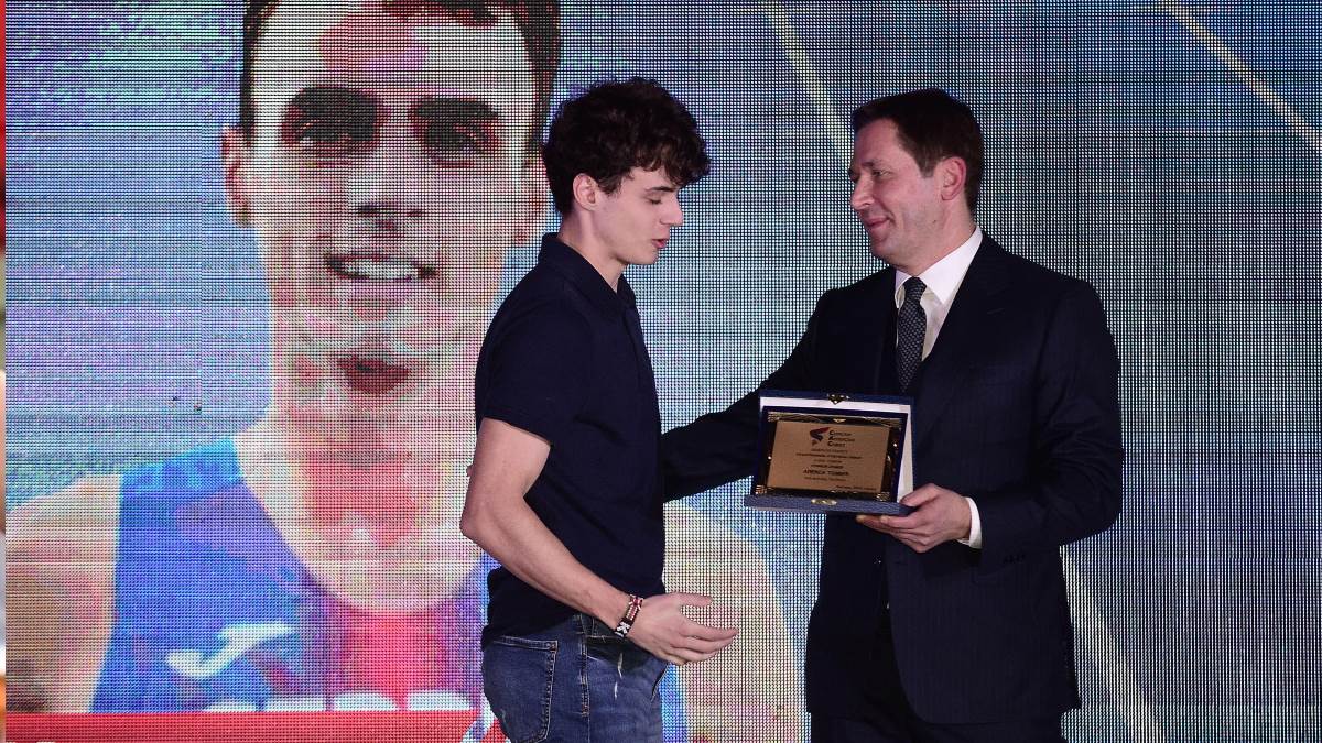 Aleksa Tomić dodela nagrade Atletskog saveza Srbije