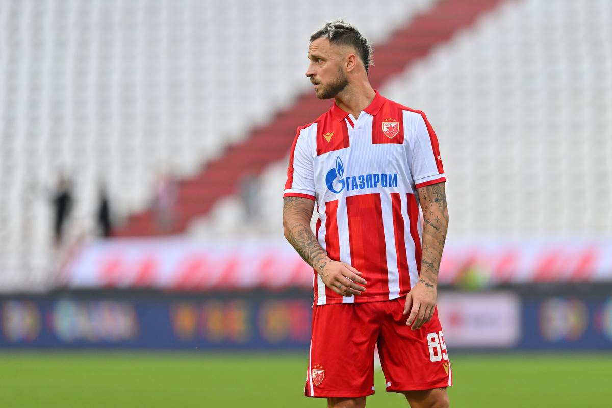 Marko Arnautović na meču protiv Železničara
