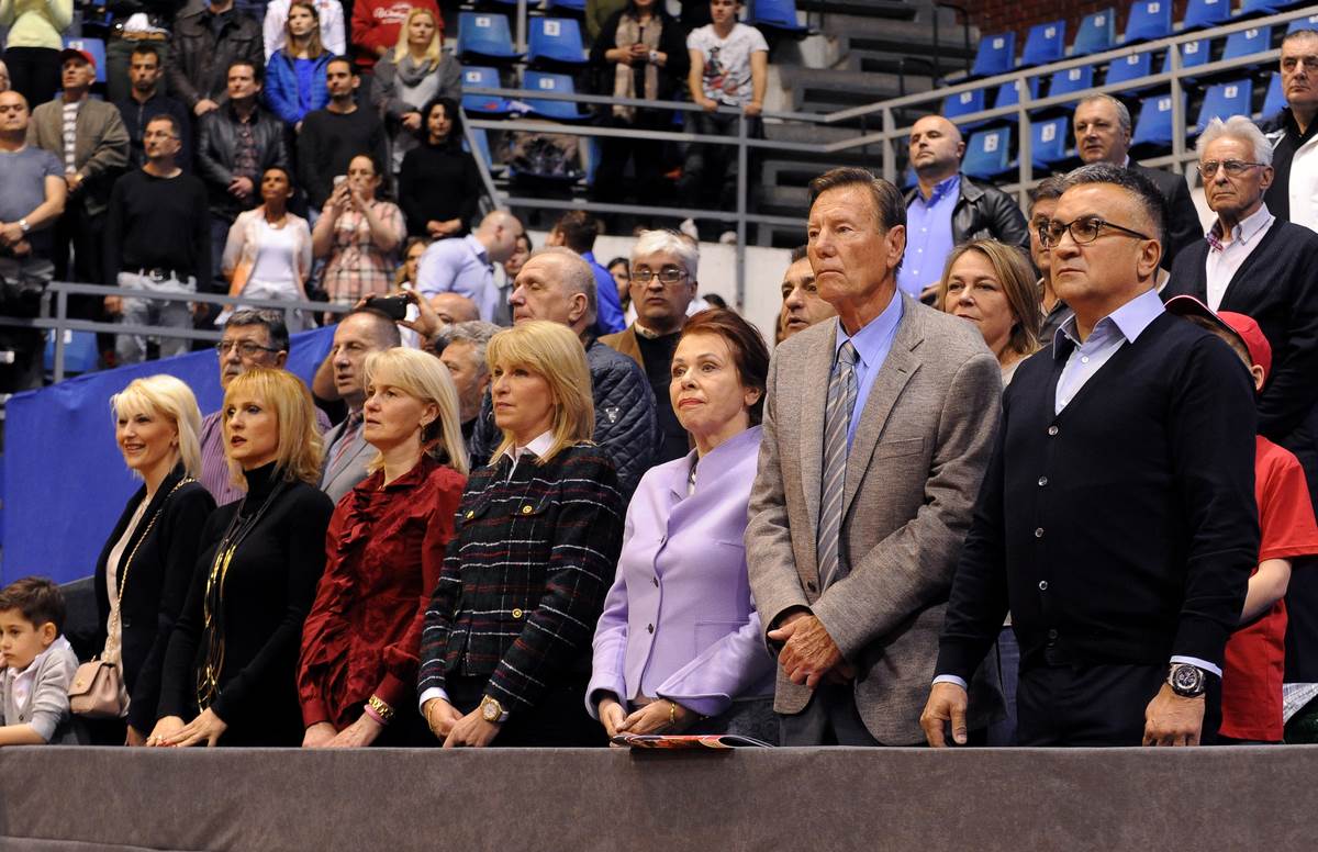 Nikola Pilić na meču Dejvis kupa 2017. godine