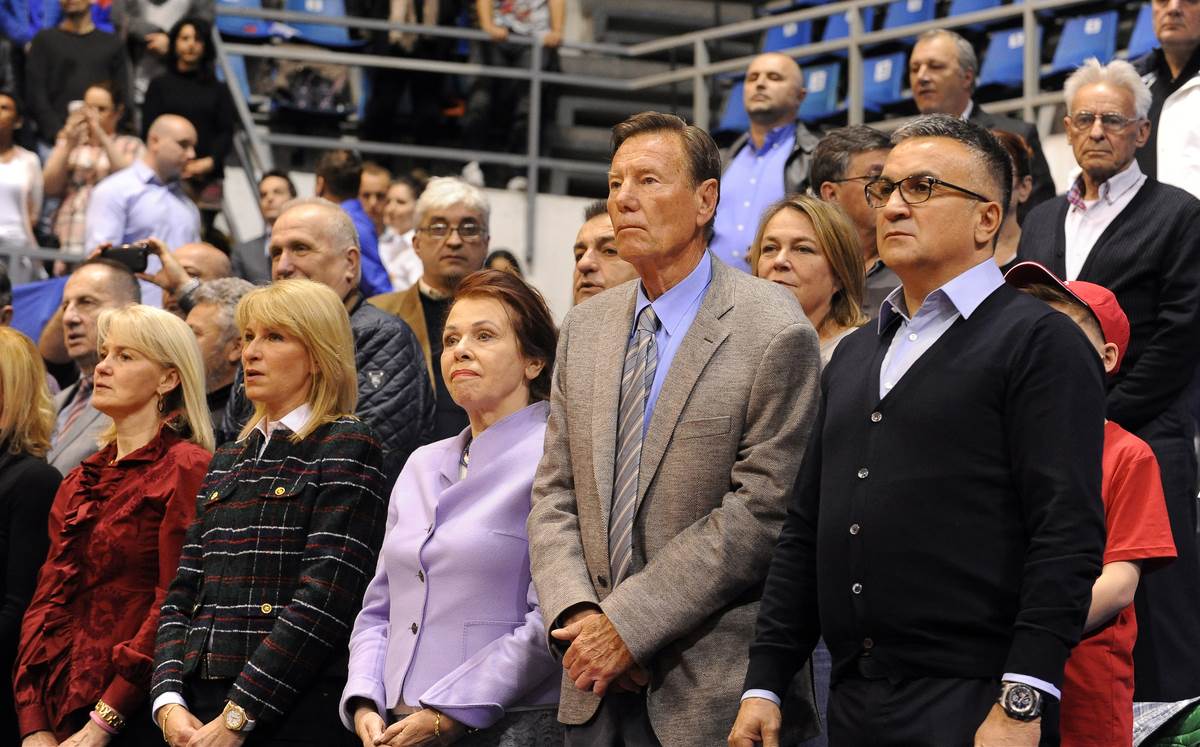 Nikola Pilić na meču Dejvis kupa 2017. godine