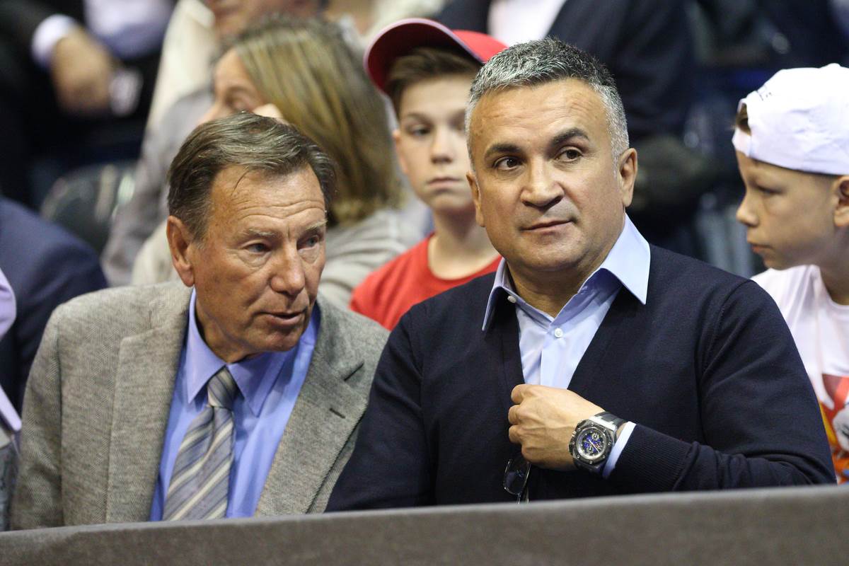 Nikola Pilić na meču Dejvis kupa 2017. godine sa Srđanom Đokovićem