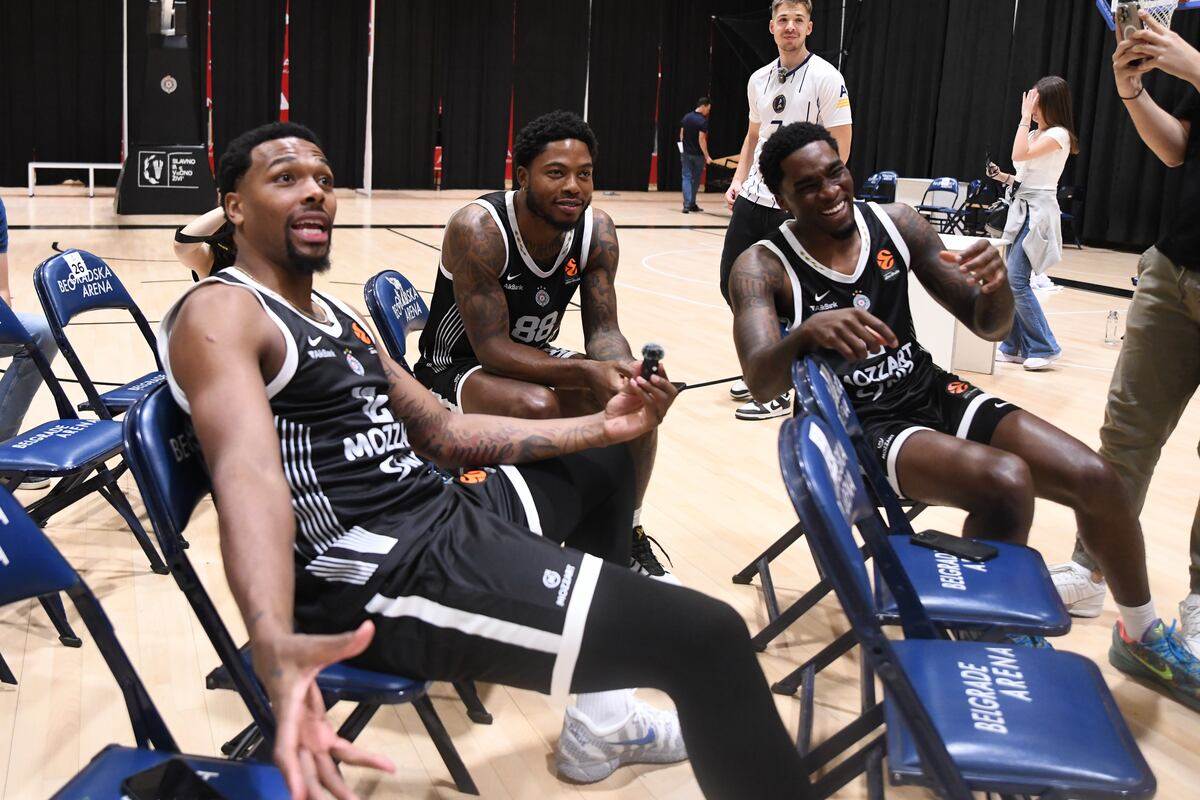 KK Partizan medija dej Sterling Braun, Šejk Milton i Tajrik Džouns