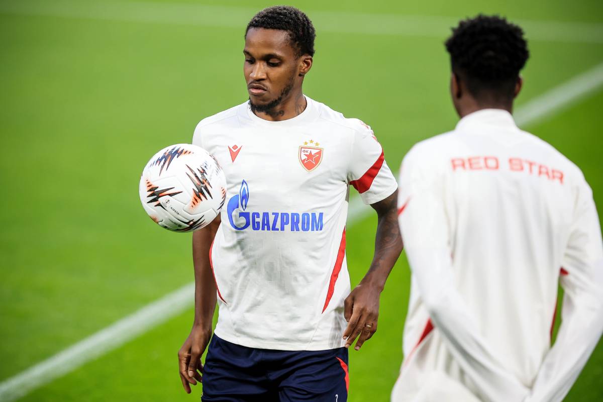 Felisio Milson na treningu pred Porto Zvezda