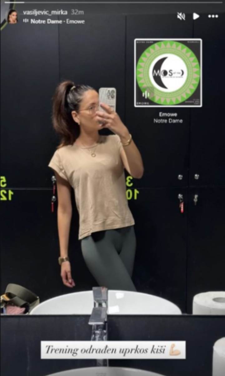 Mirka Vasiljević trenira u nakitu od 20.000 evra