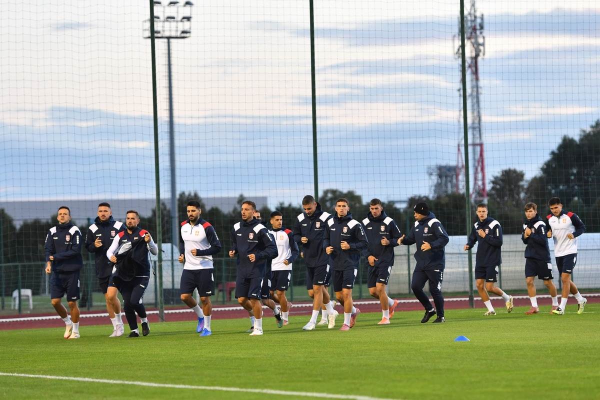 Trening pred Srbija - Albanija.JPG