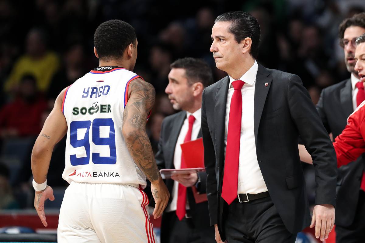 Janis Sferopulos i Jago dos Santos na meču Crvene zvezde