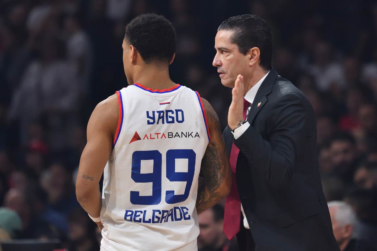 Janis Sferopulos i Jago dos Santos na meču Crvene zvezde