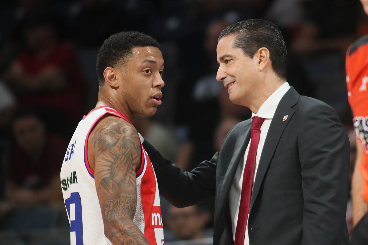 Janis Sferopulos i Jago dos Santos na meču Crvene zvezde