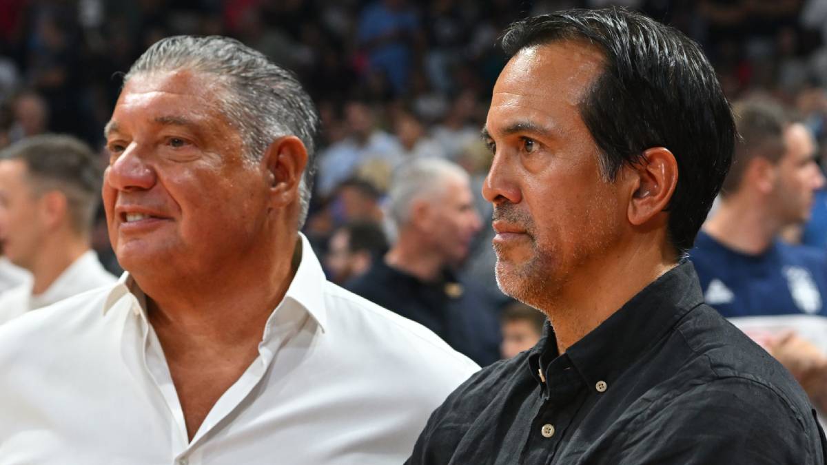 Erik Spolstra i Miško Ražnatović u Beogradskoj areni na Srbija Slovenija