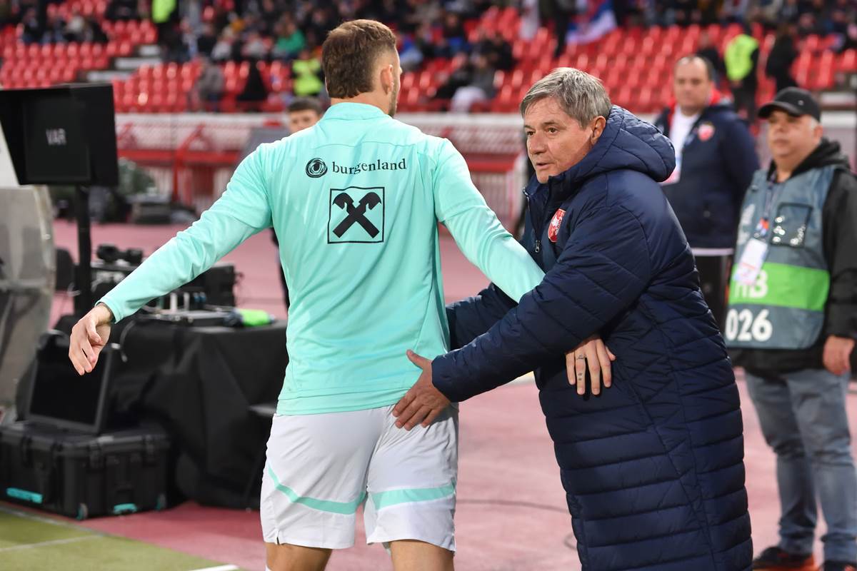 Marko Arnautović u dresu reprezentacije Austrije sa Draganom Stojkovićem Piksijem