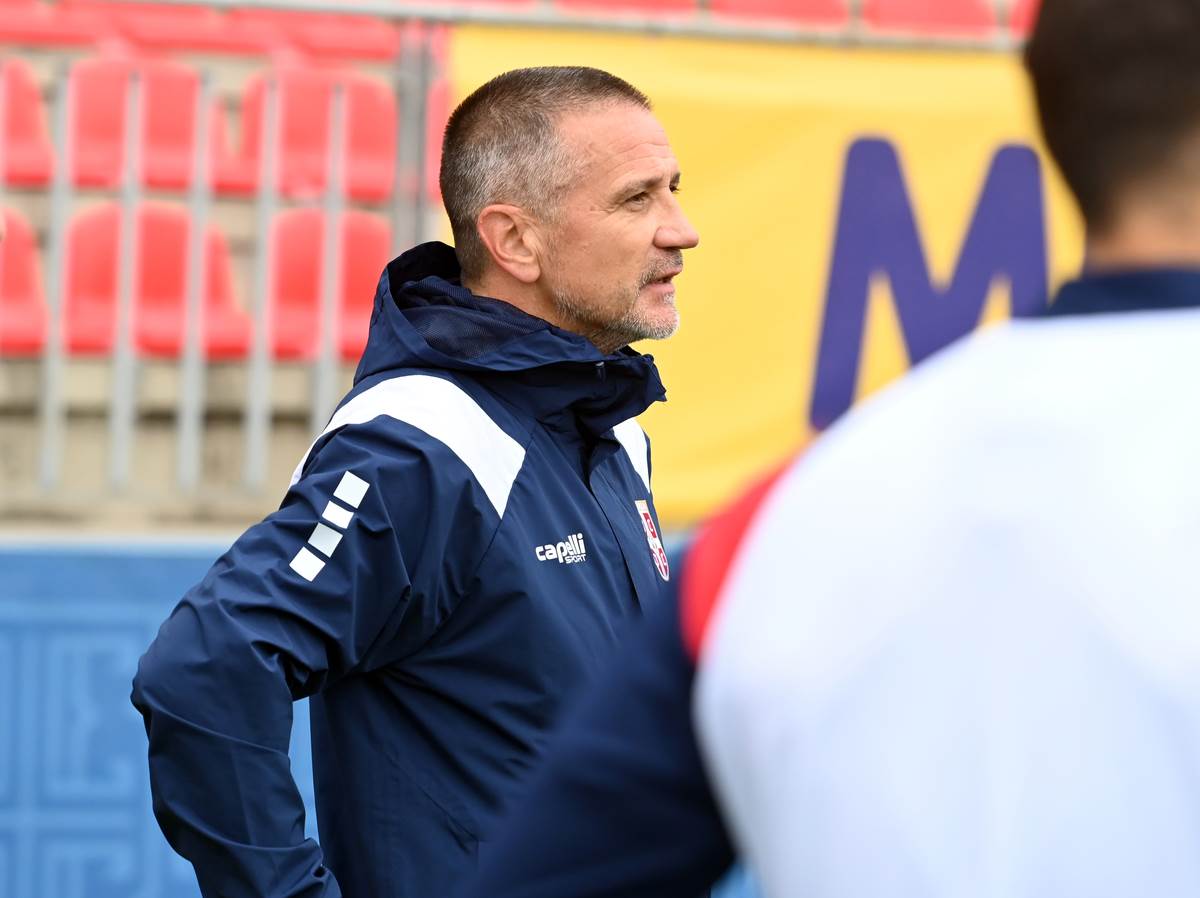 Zoran Bata Mirković na treningu Srbije