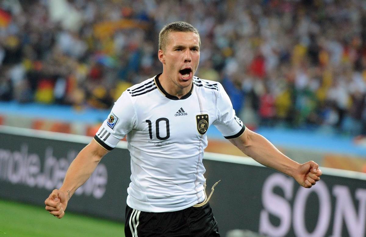 Lukas Podolski proslavlja gol