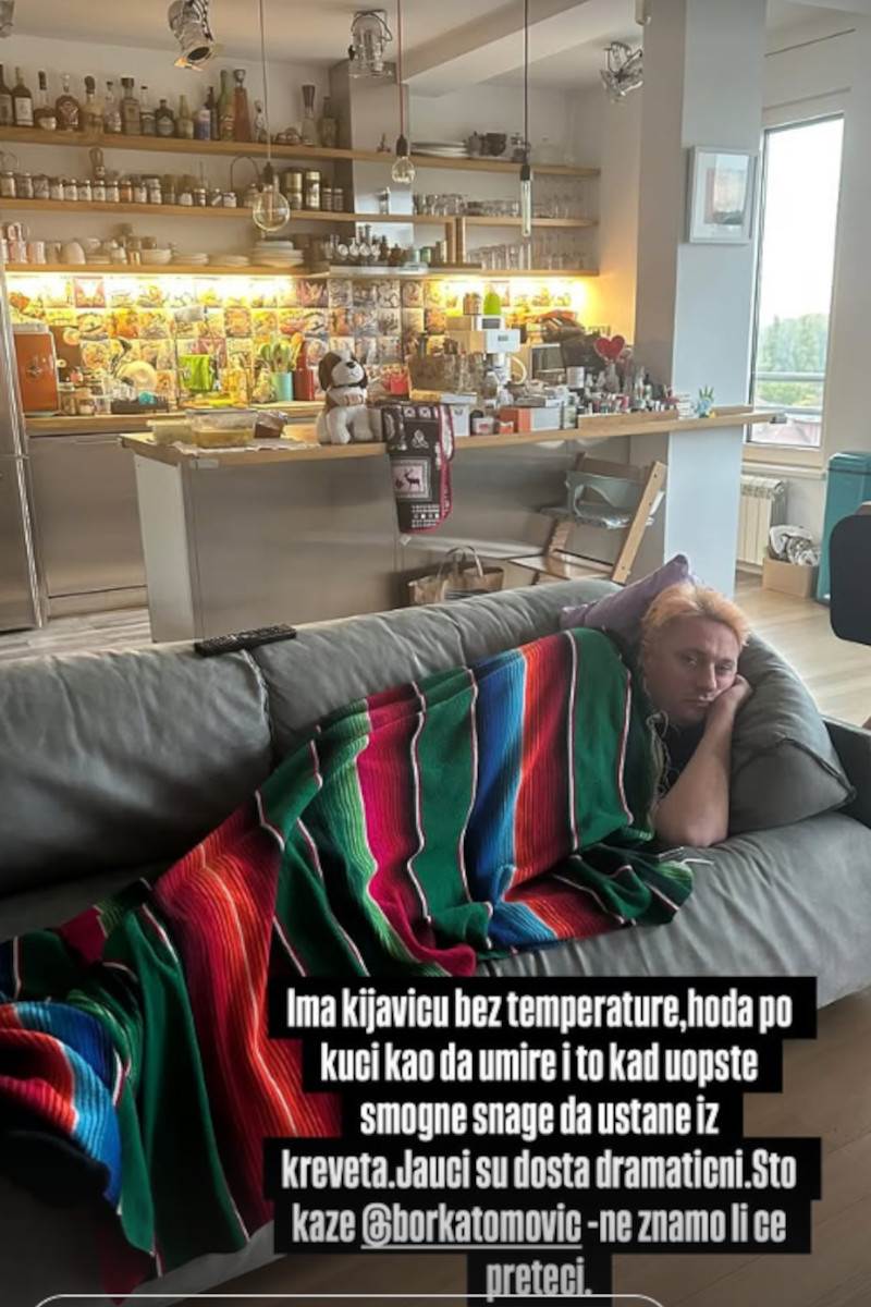 Andrija Milošević leži bolesan u krevetu