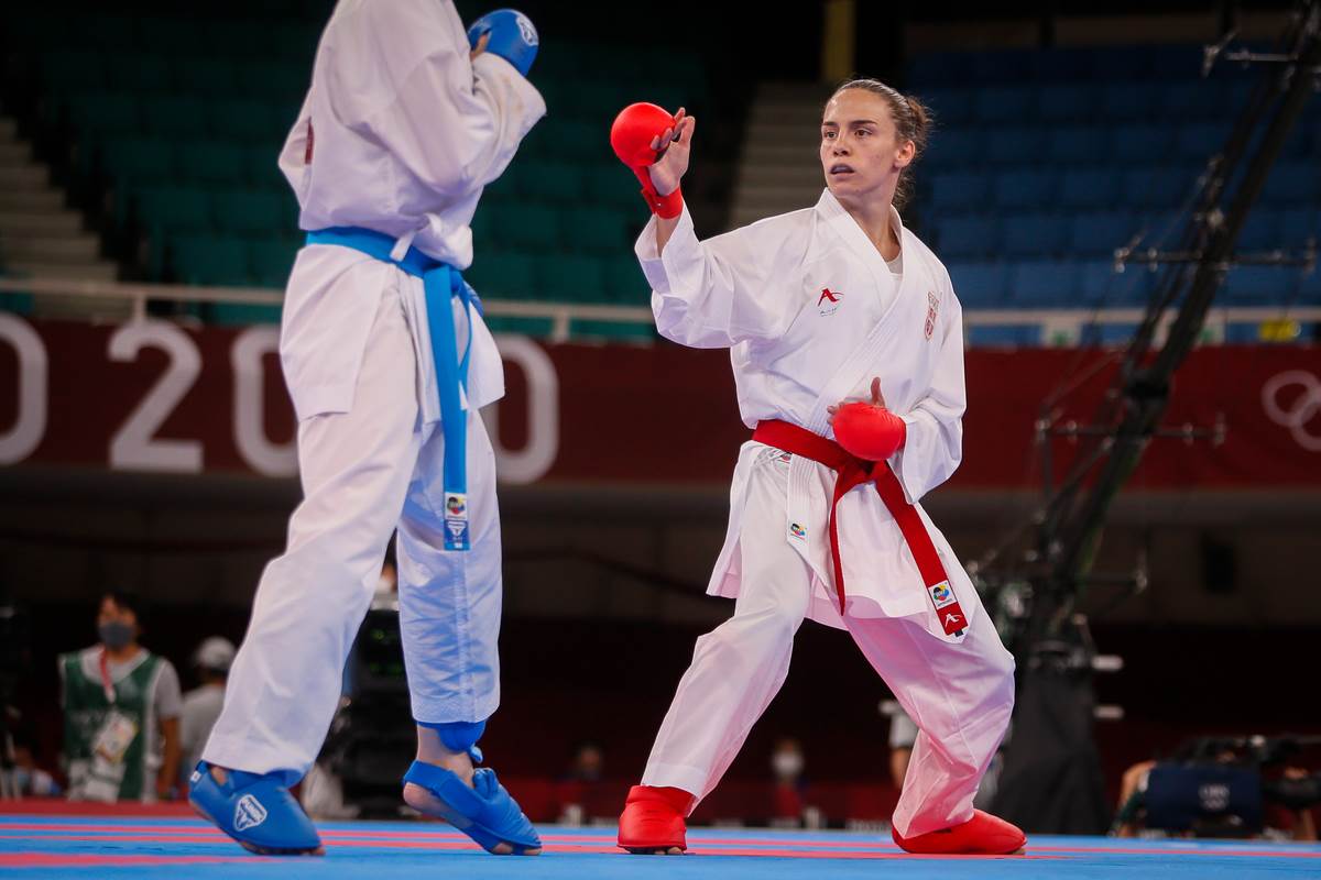 Jovana Preković u meču na Olimpijskim igrama