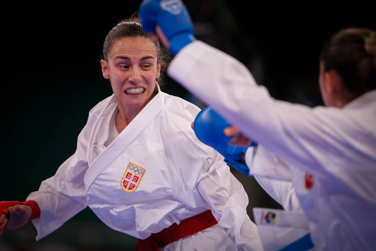 Jovana Preković u meču na Olimpijskim igrama