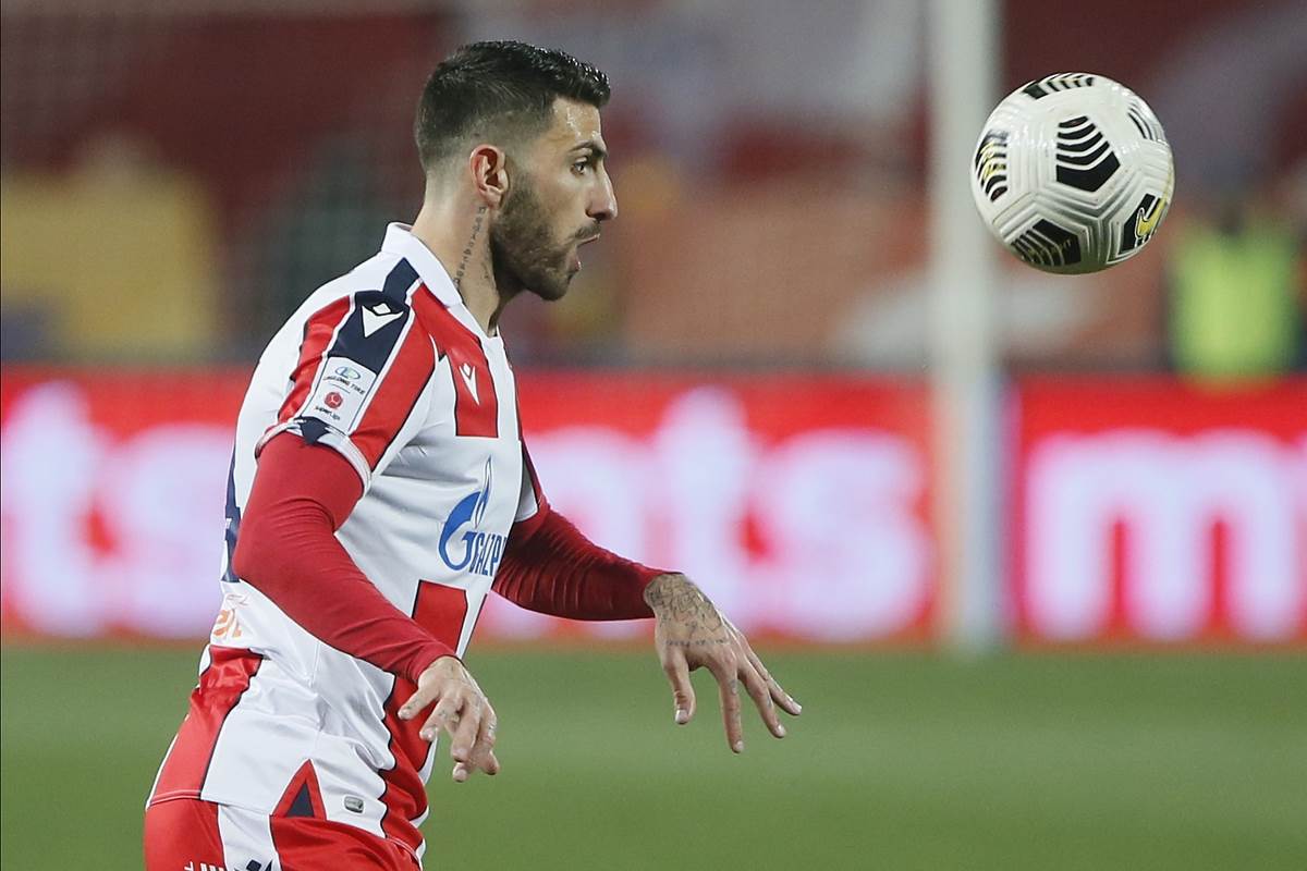 Kristijano Pičini u dresu Crvene zvezde