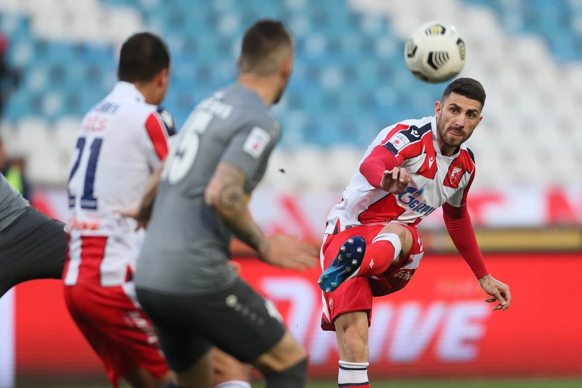 Kristijano Pičini u dresu Crvene zvezde