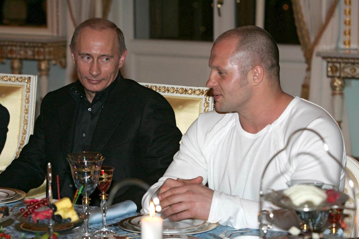 Fedor Emelianenko na večeri sa Vladimirom Putinom