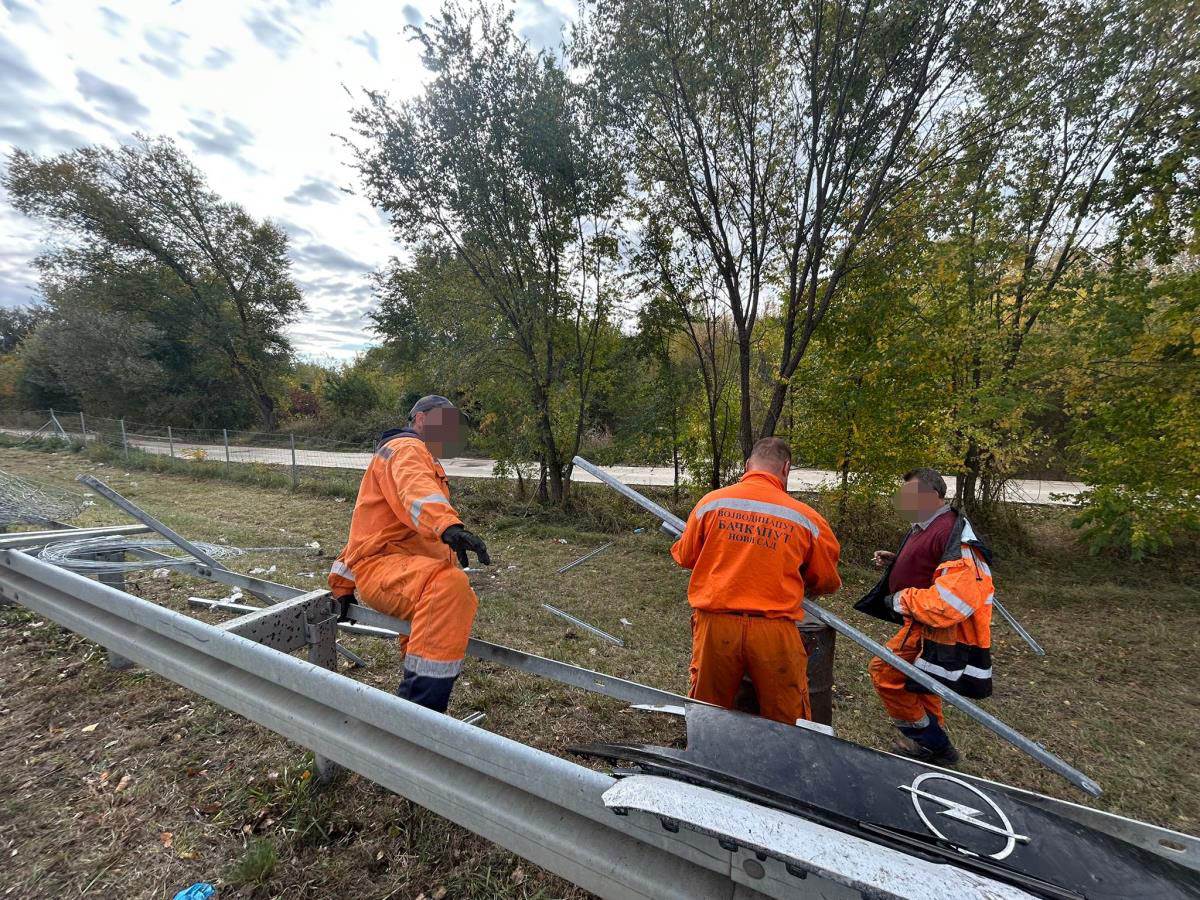 Mesto na kom se prevrnuo kombi sa džudistima (4).jpg