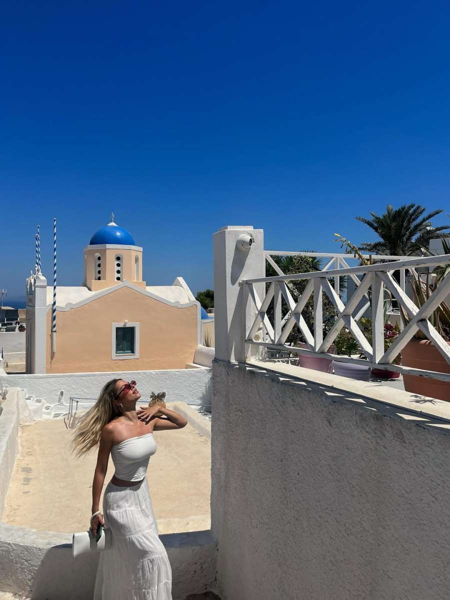 Ksenija Knežević na putovanju na kom se verila