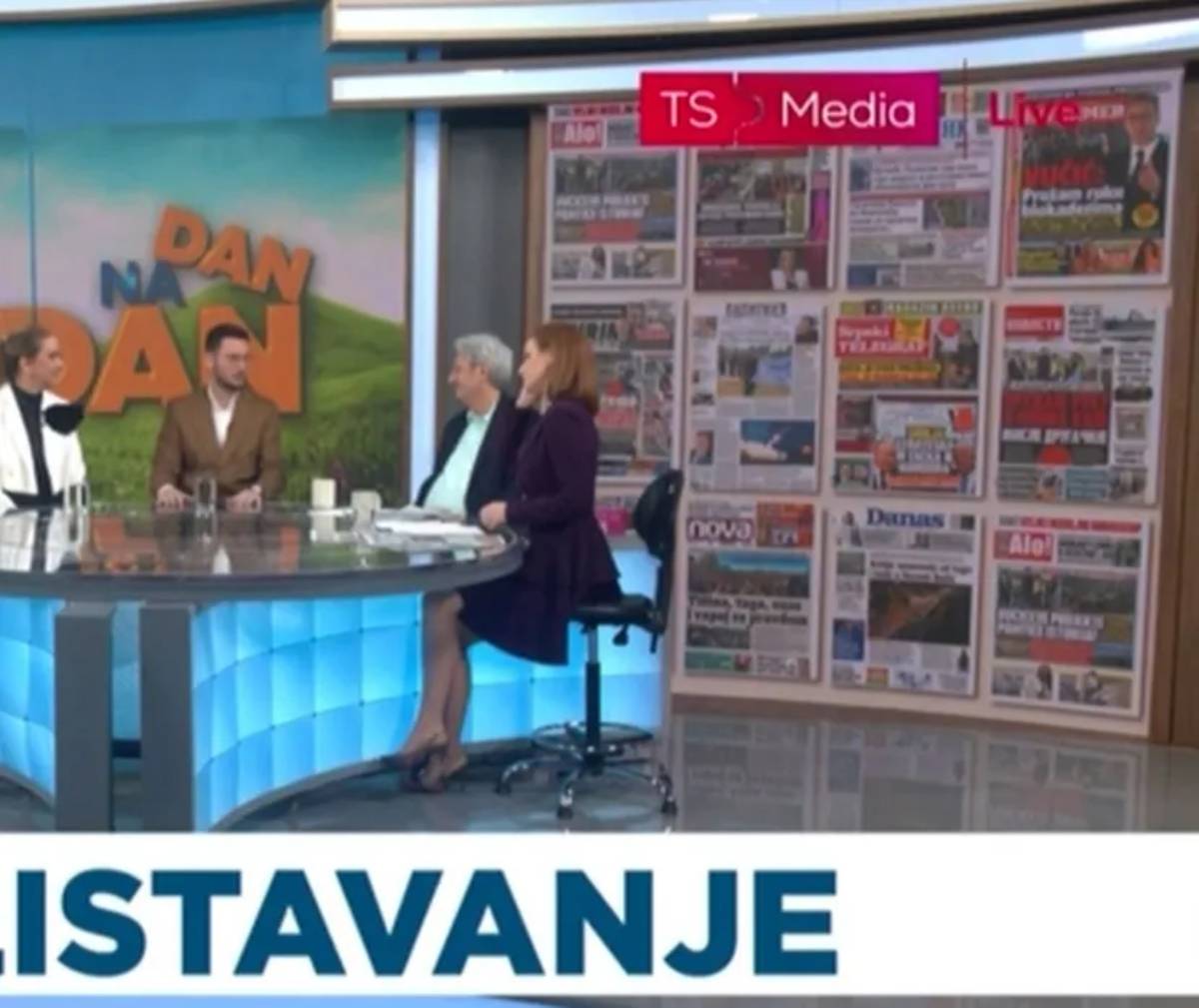 Milomir Marić i Katarina Jutanji program TS medija