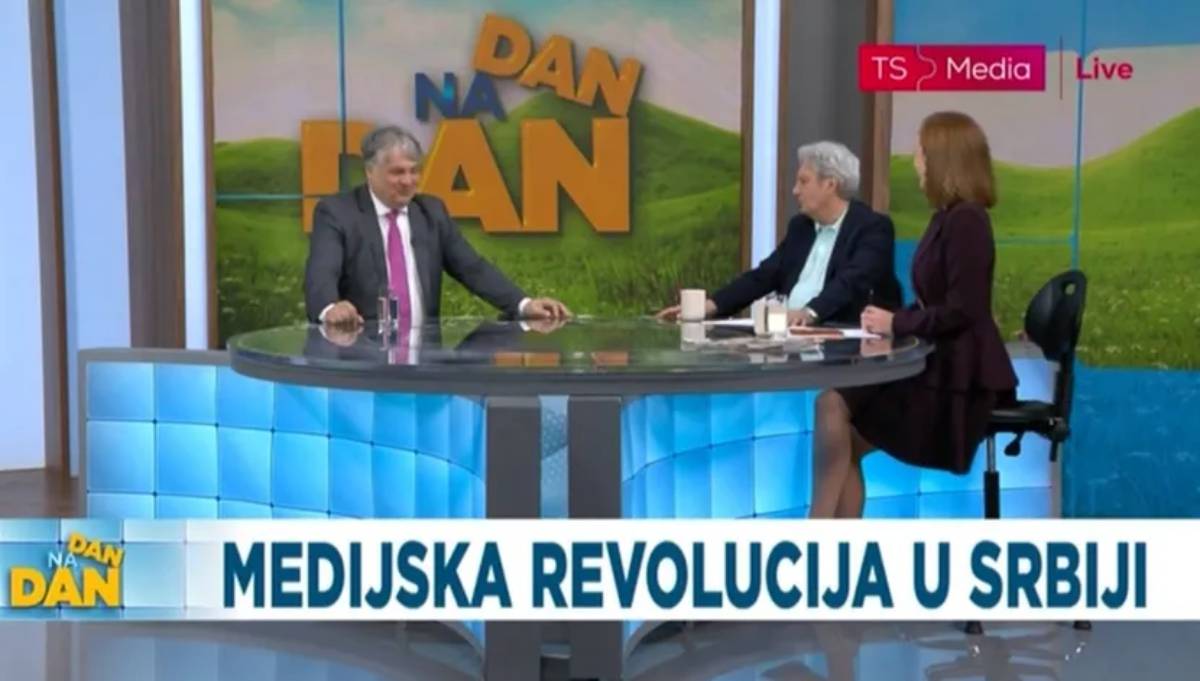 Milomir Marić i Katarina Jutanji program TS medija