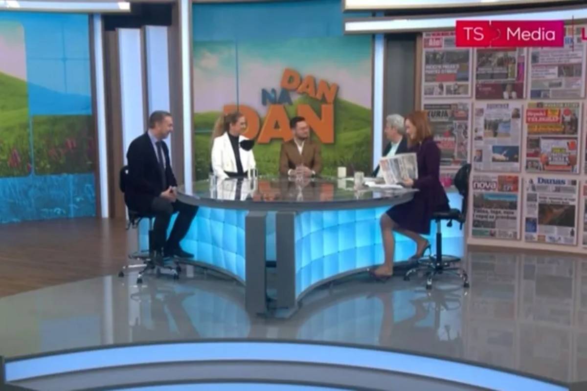 Milomir Marić i Katarina Jutanji program TS medija