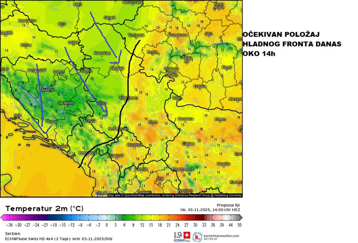 Vremenska prognoza Marka Čubrila