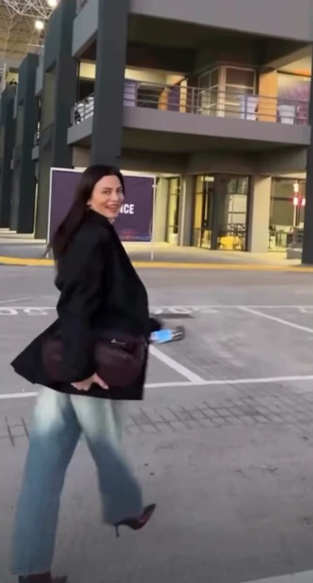 Milica Pavlović na meču Novaka Đokovića u Atini