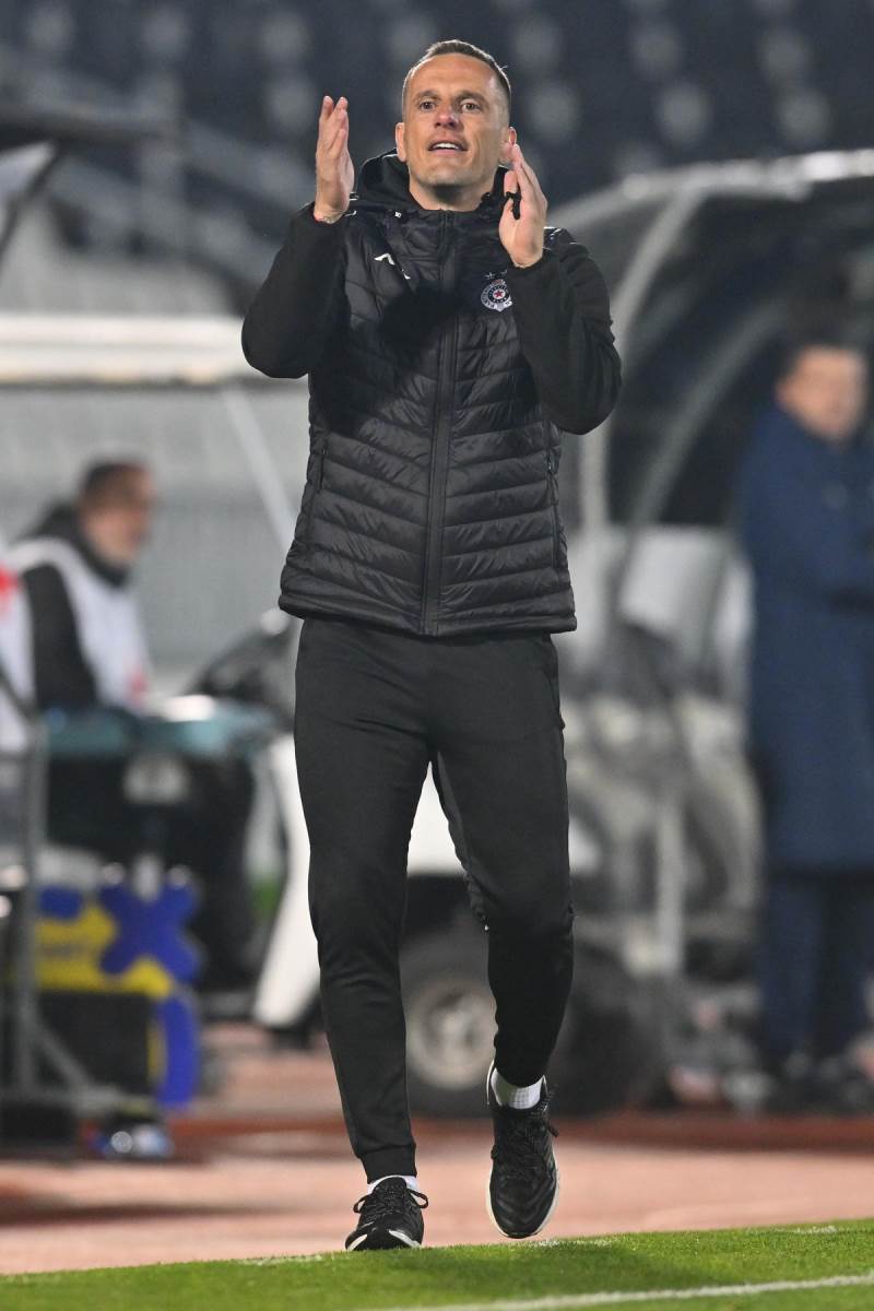 Marko Jovanović trener Partizana protiv Novog Pazara