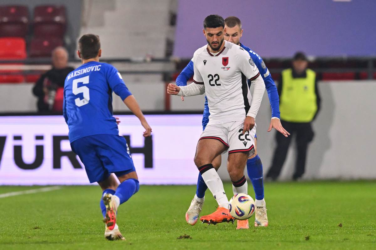 Armando Broja napadač Albanije protiv Srbije