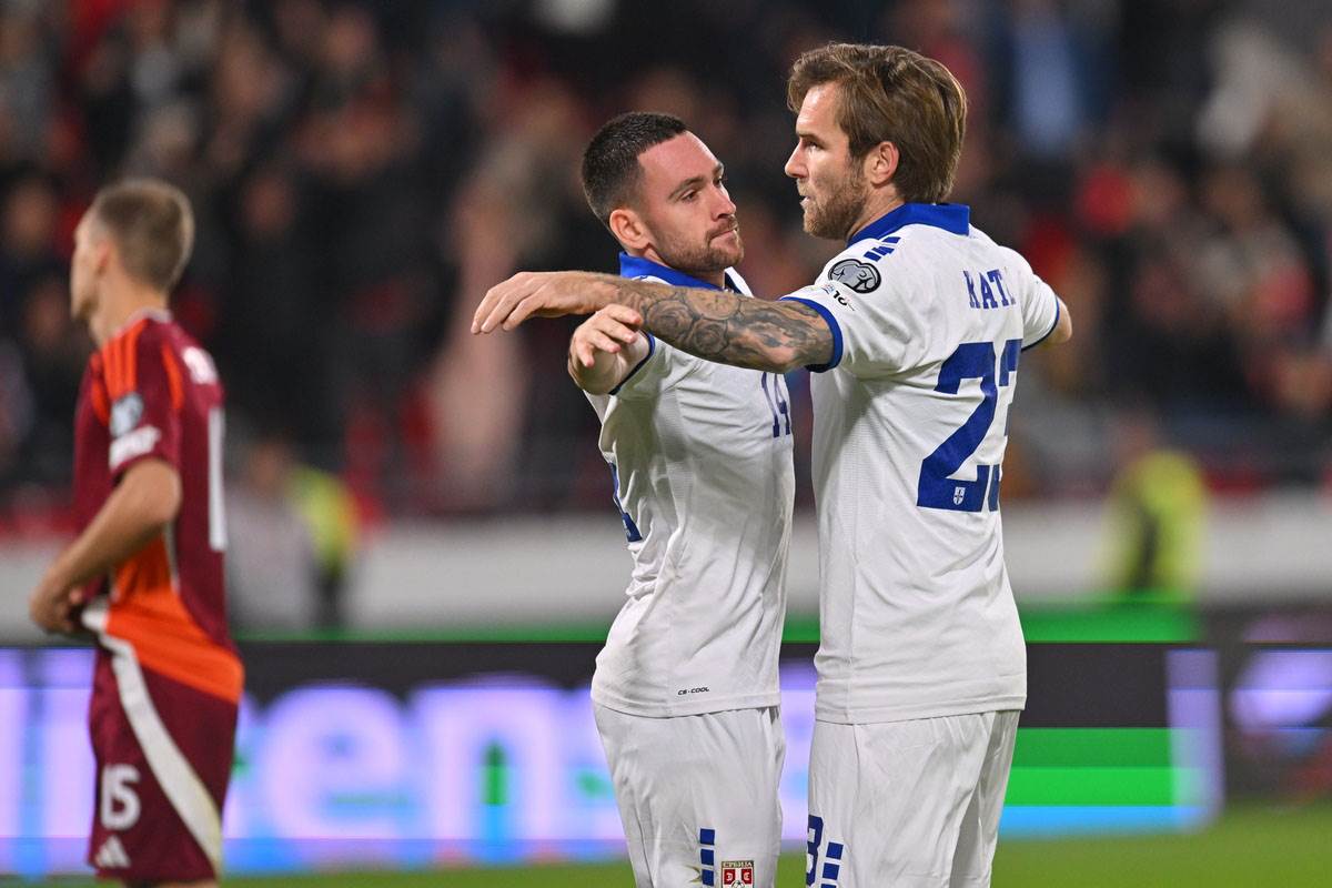 Aleksandar Katai i Andrija Živković na Srbija Letonija