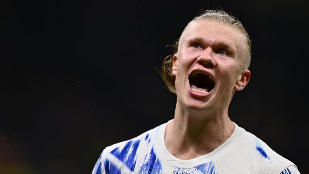 Erling Haland slavi gol protiv Italije na San Siru