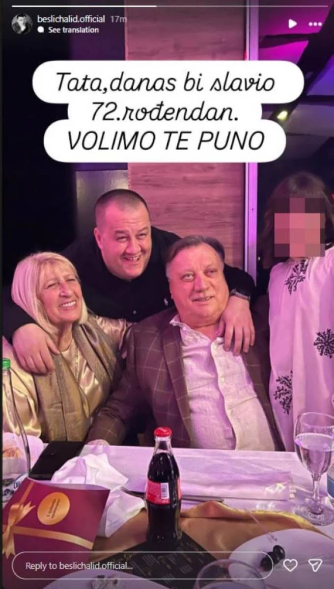 Dino Bešlić objava za Halidov rođendan
