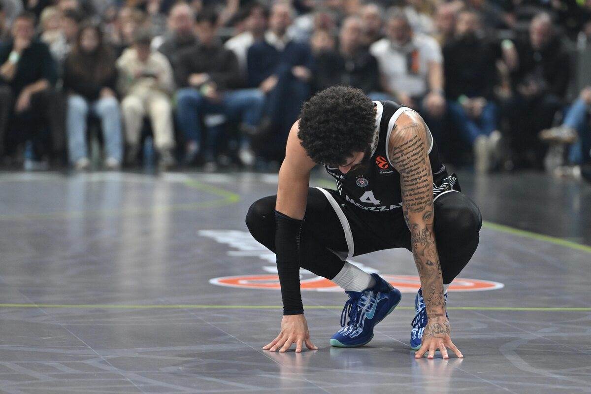 Tuga Duejna Vašingtona tokom poraza Partizana od Fenerbahčea