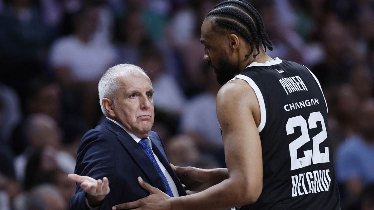 Džabari Parker i Željko Obradović na utakmici Partizana i Real Madrida