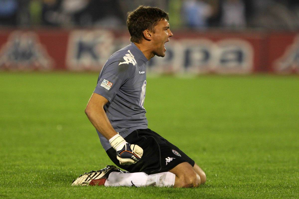 Darko Božović slavi gol u Partizanu