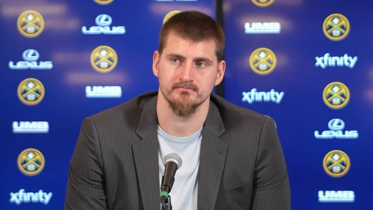 Nikola Jokić na konferenciji za medije Denvera.
