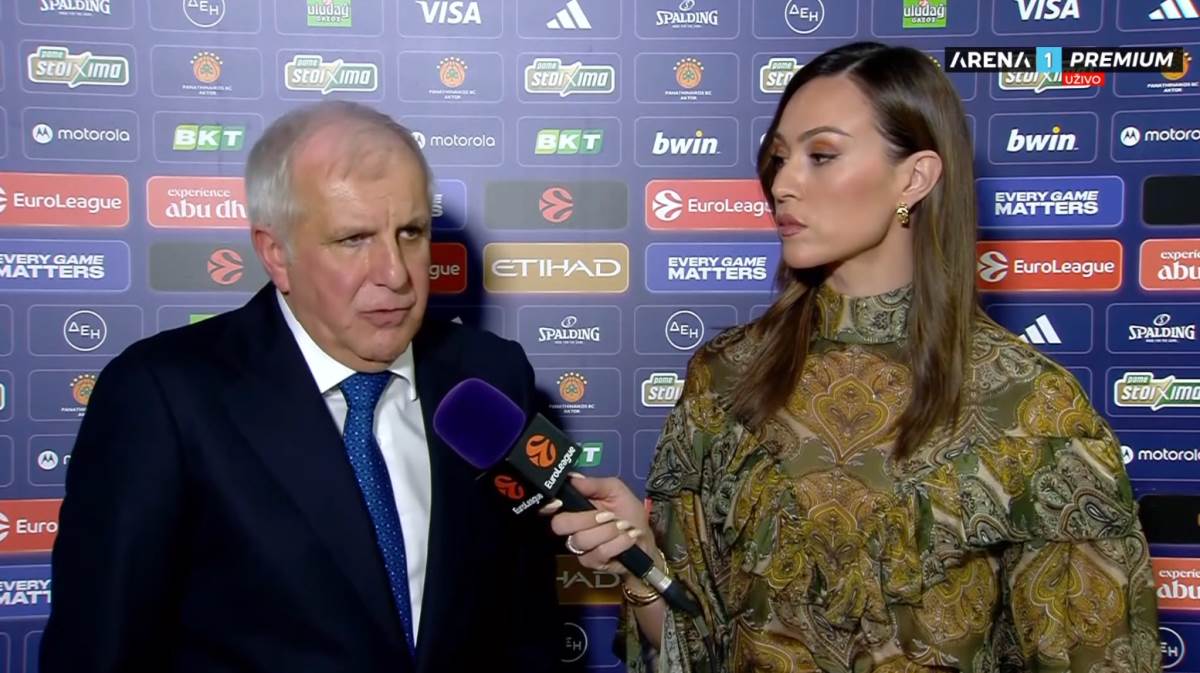 Željko Obradović i Dora Panteli izjava posle Partizan Panatinaikos
