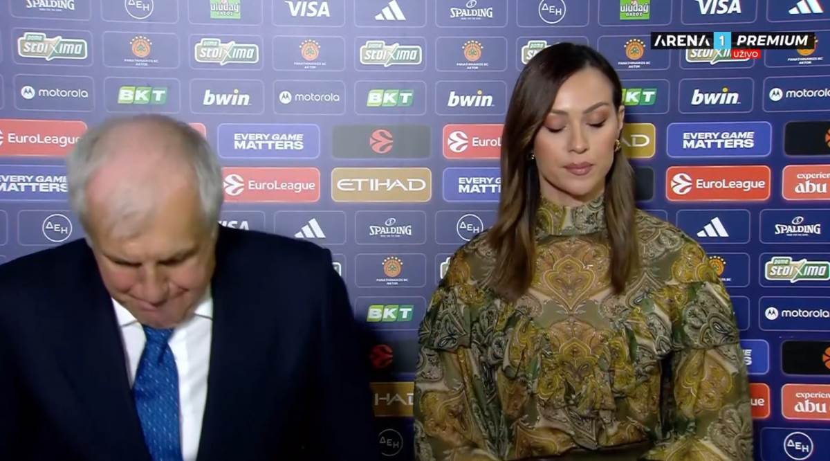 Željko Obradović i Dora Panteli izjava posle Partizan Panatinaikos