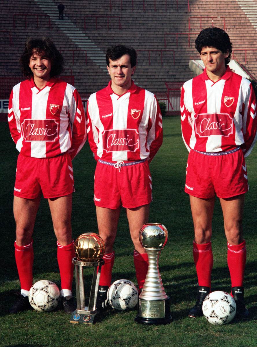 Mile Belodedić, Siniša Mihajlović i Dejan Savićević sa titulom prvaka sveta