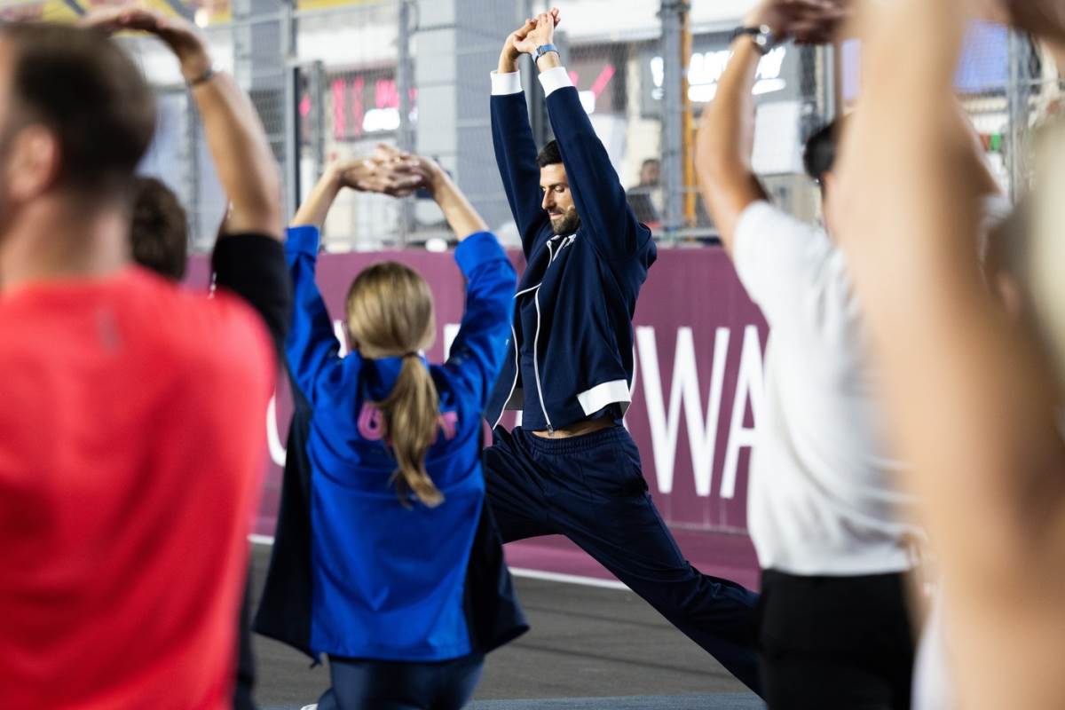 Novak Đoković radi vežbe u Kataru