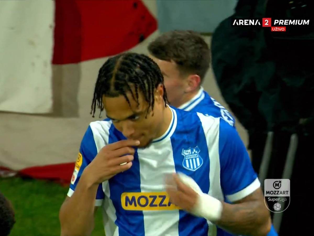 Džej Enem slavi gol za OFK Beograd