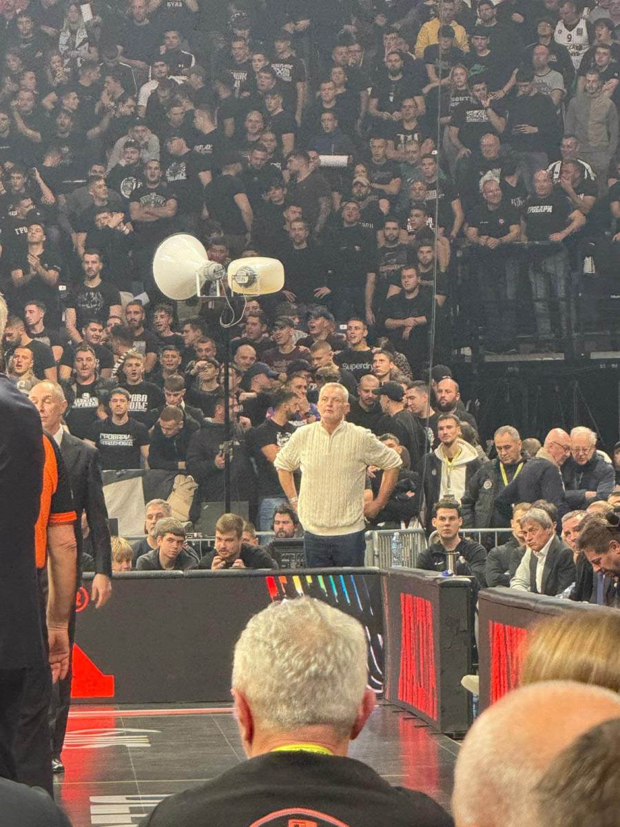 Žarko Paspalj gleda utakmicu Partizan Bajern