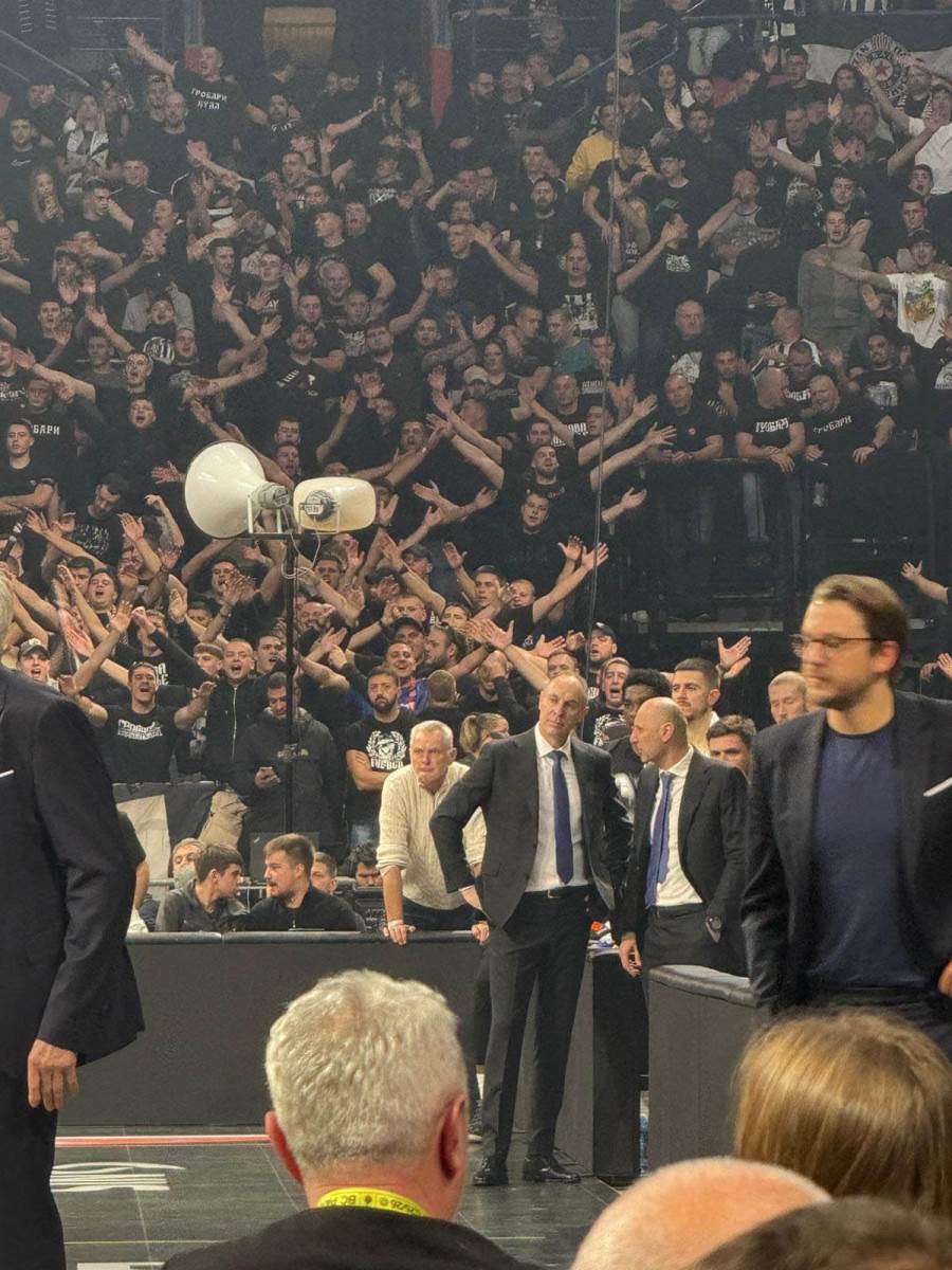 Žarko Paspalj gleda utakmicu Partizan Bajern